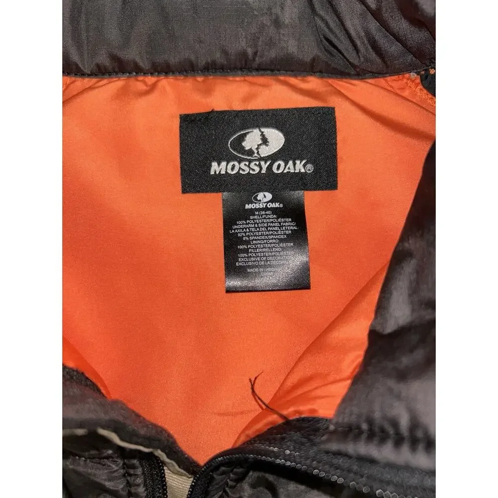 Mossy Oak Break Up Eclipse Black Camo Zip Pockets Jacket Men’s Medium